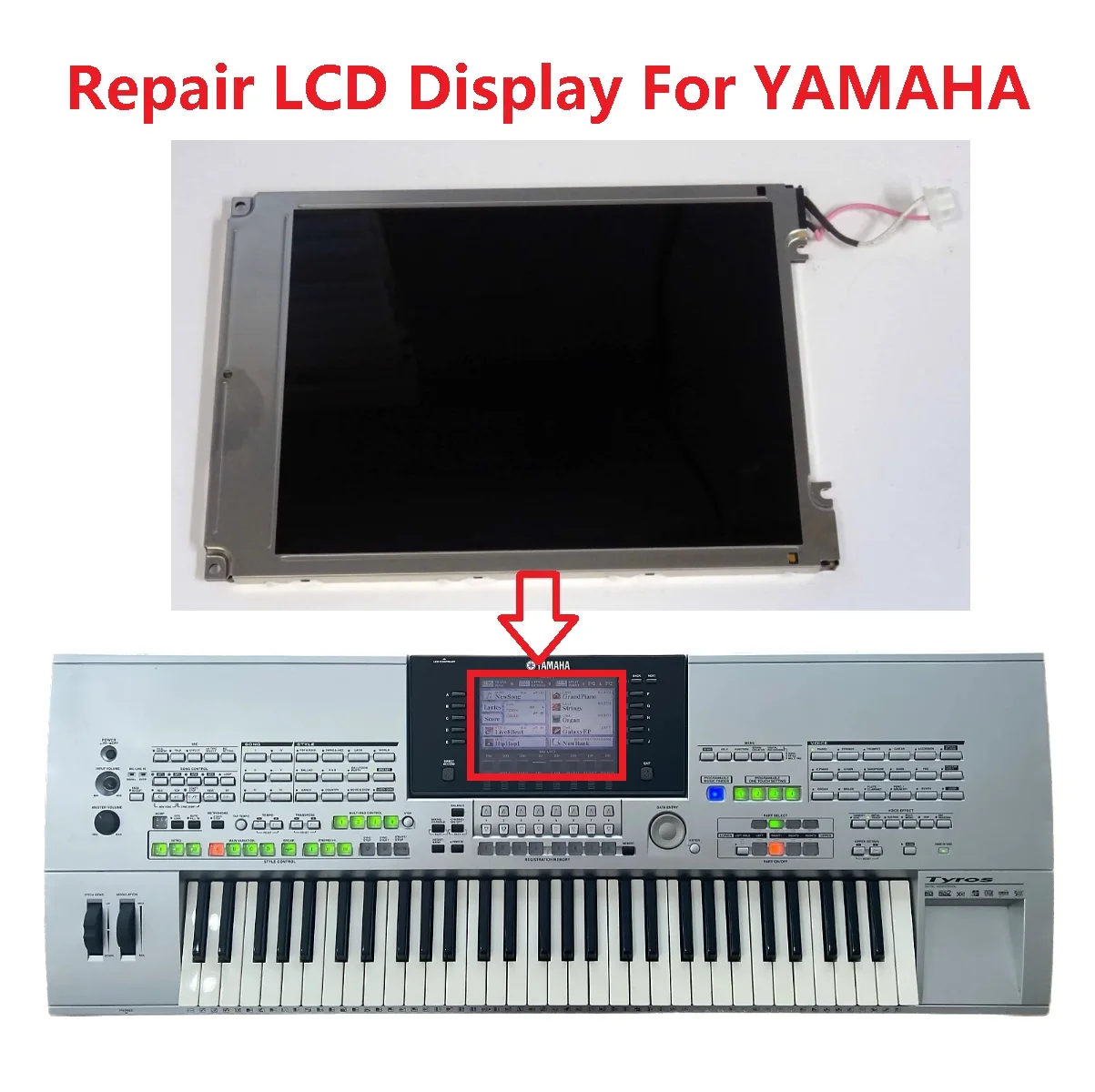 Matrice Lcd Per Riparazione Schermo Display Yamaha Tyros 1 Tyros1