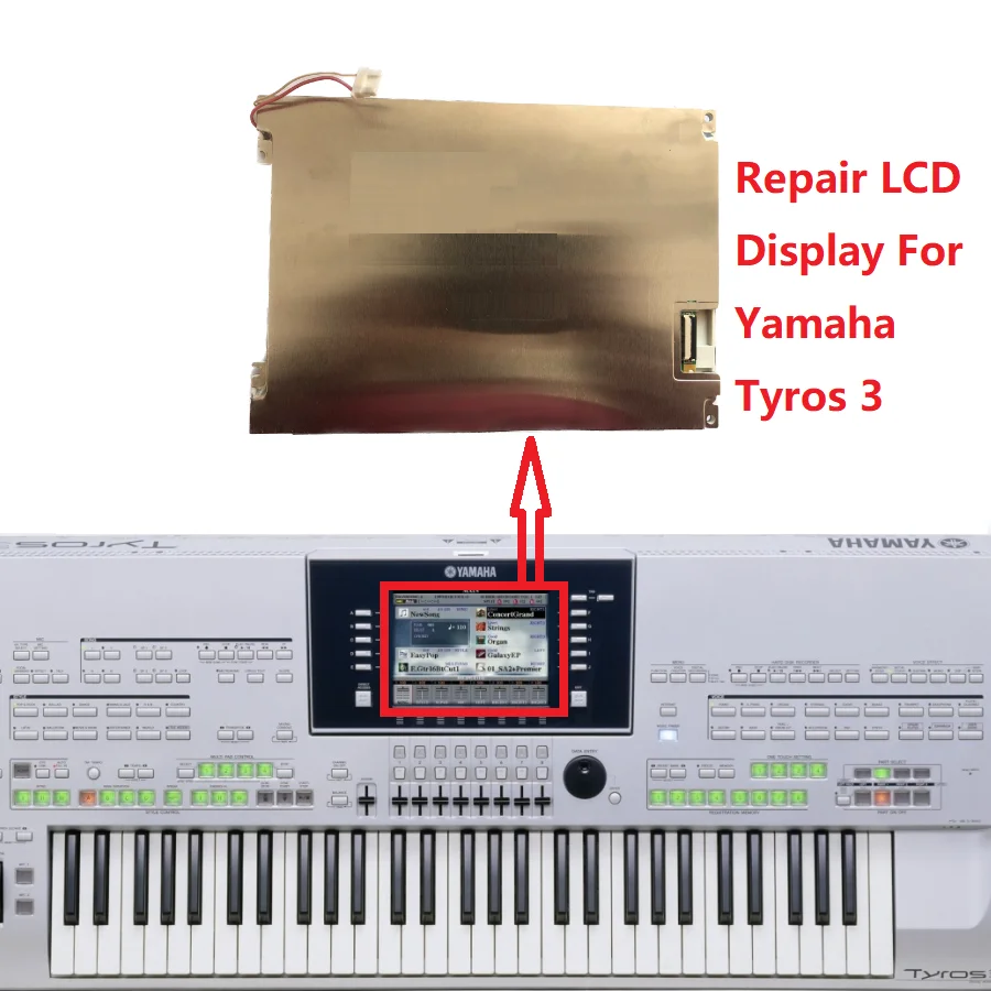 Matrice Lcd Da 7.5 Pollici Per La Riparazione Dello Schermo Del Display Yamaha Tyros 3
