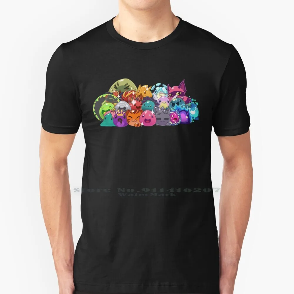 Slime Rancher Update : Secret Slimes T Shirt 100% Puro Cotone Slime Rancher Slime Steam Videogioco Dlc Secret Slime Slime