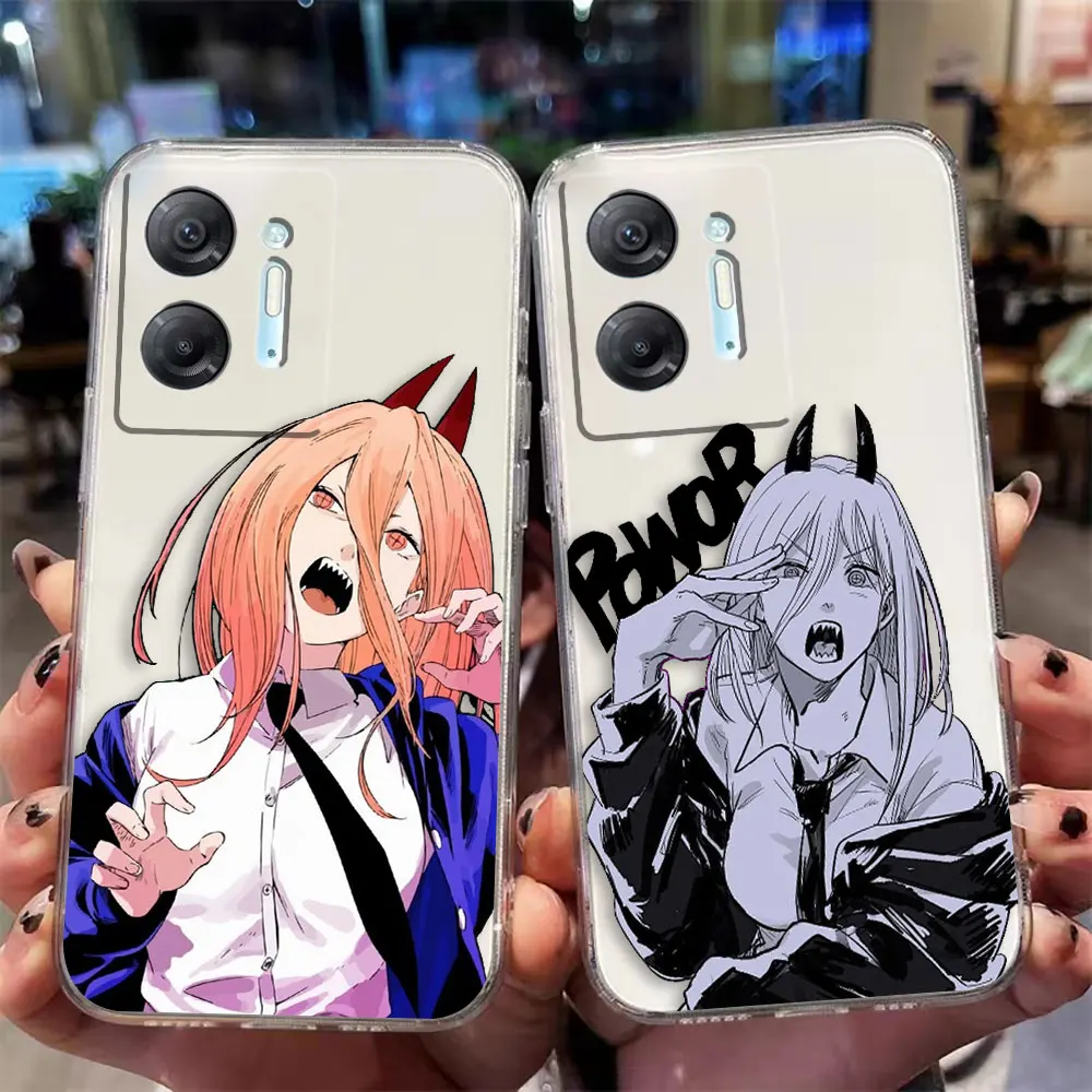 Custodia Trasparente Per Telefono Per Infinix Hot 9 10 11 12 12I 20 20S 30 30I Pova 2 3 4 Pro Play Case Funda Capa Shell Hot Chainsaw Man Power