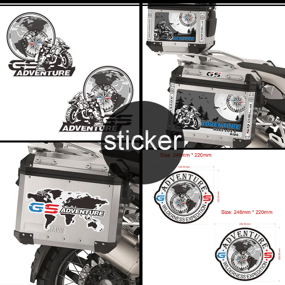 Tronco Per Bmw R1200Gs F850Gs F800Gs R1250Gs F750Gs R1150Gs G310Gs R 1200 F800 Gs Adventure Panniers Bagagli Adesivi In Alluminio