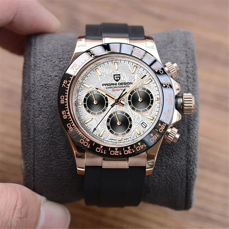 40Mm New Pagani Design Orologi Al Quarzo Da Uomo Sapphire Luxury Chronograph Orologio Da Uomo Impermeabile In Acciaio Inossidabile Relogio Masculino
