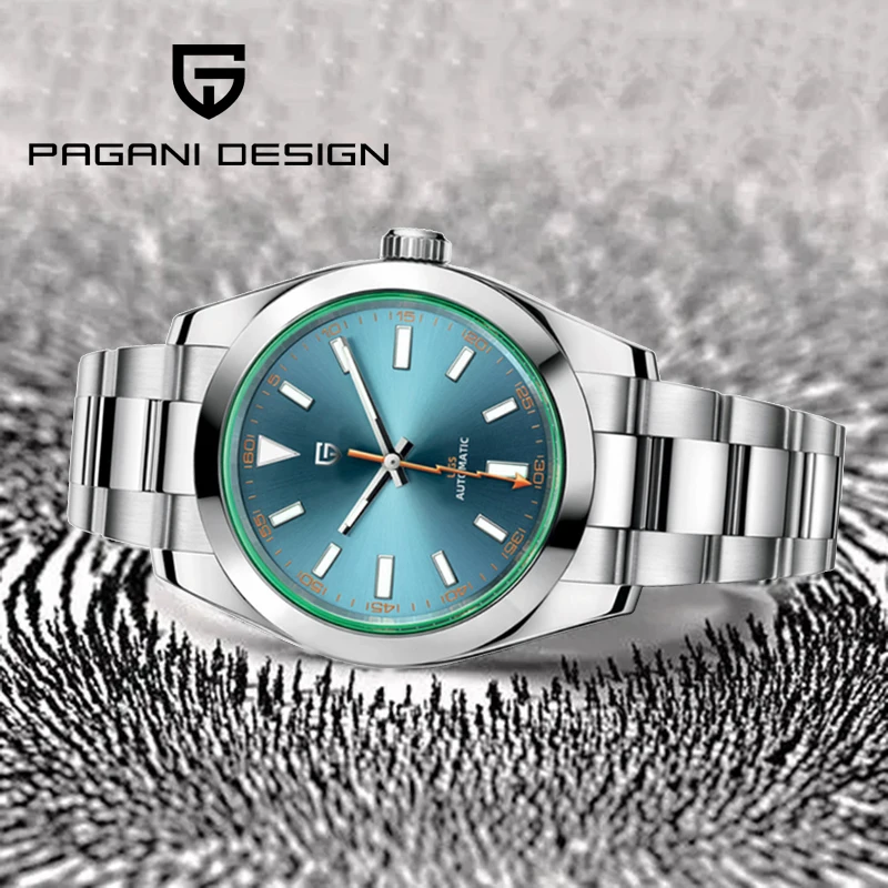 2023 New Pagani Design Mens Orologi Automatici Ar Sapphire Mirror Orologio Meccanico Da Uomo Nh35A 100M Impermeabile Reloj Hombre