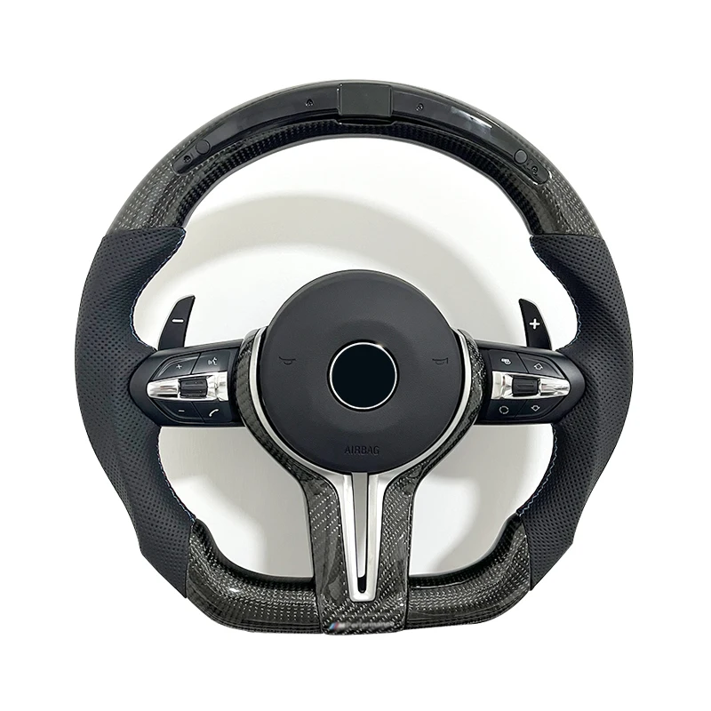 Volante Sportivo Con Finiture Blu E Luci A Led Per Bmw M1M2 M3 M4 M5 M6 G20 G30 G38 Lenkrad Accessori Per La Modifica Dell'Auto
