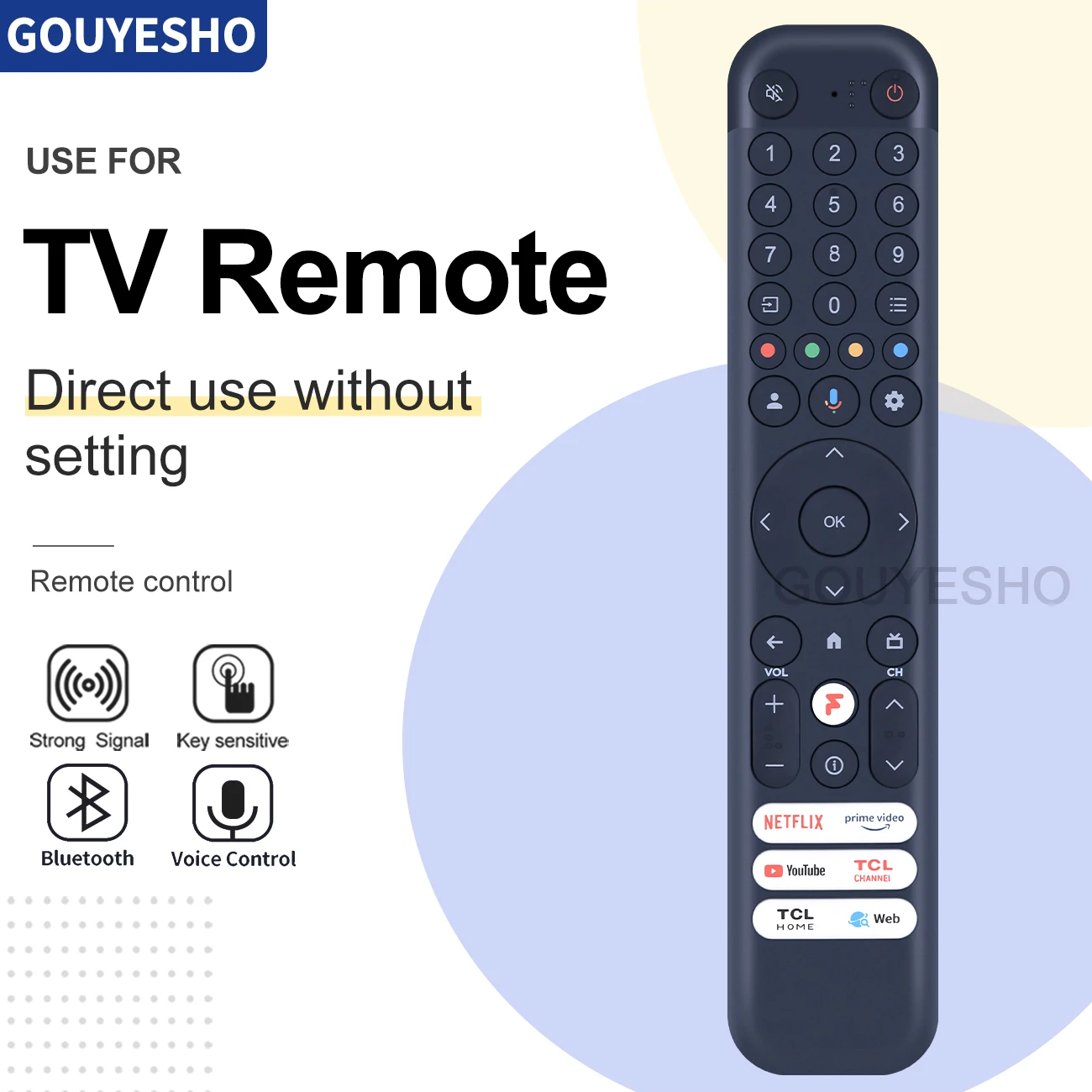Nuovo Telecomando Rc833 Gub2 Per Tcl 65 C845 55 75 65 C745 Tv Lcd A Spirale