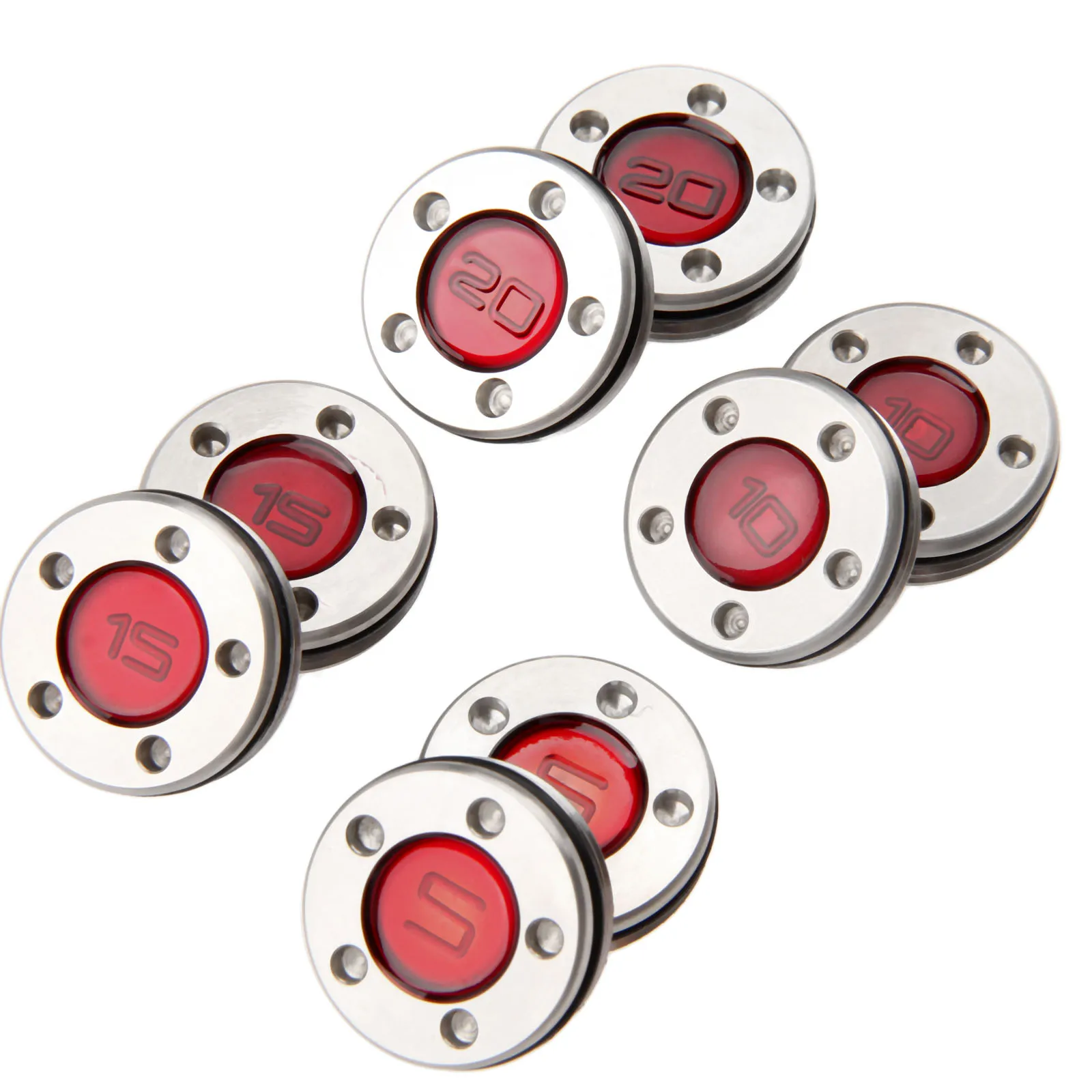 2 Pezzi 5G 10G 15G 20G Rosso Acciaio Inossidabile Golf Putter Pesi Viti Per Scotty Cameron Putter Club Teste Tutti Studio Selezionare Modelli
