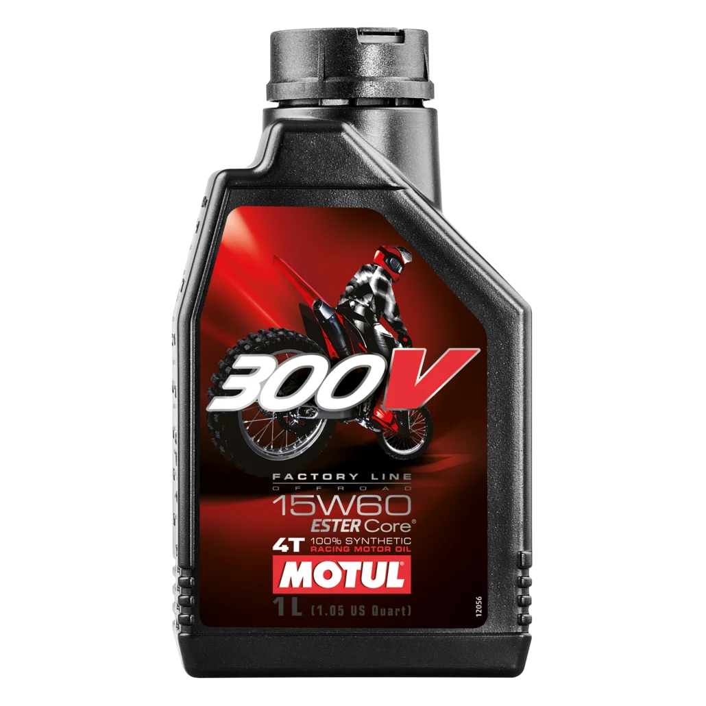 Motul 104137-Linea Di Fabbrica Di Olio Motore Per Moto 300V Fl Off Road 15W60 1L Lubrificante 100% Nucleo Di Estere Sintetico
