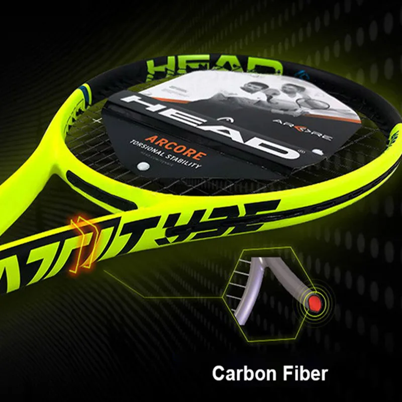 Racchetta Da Tennis Originale Per La Testa Racchetta Da Tennis Professionale Carbon Tennis Padel String Bag Overgrip Dampener Attrezzatura Da Tennis