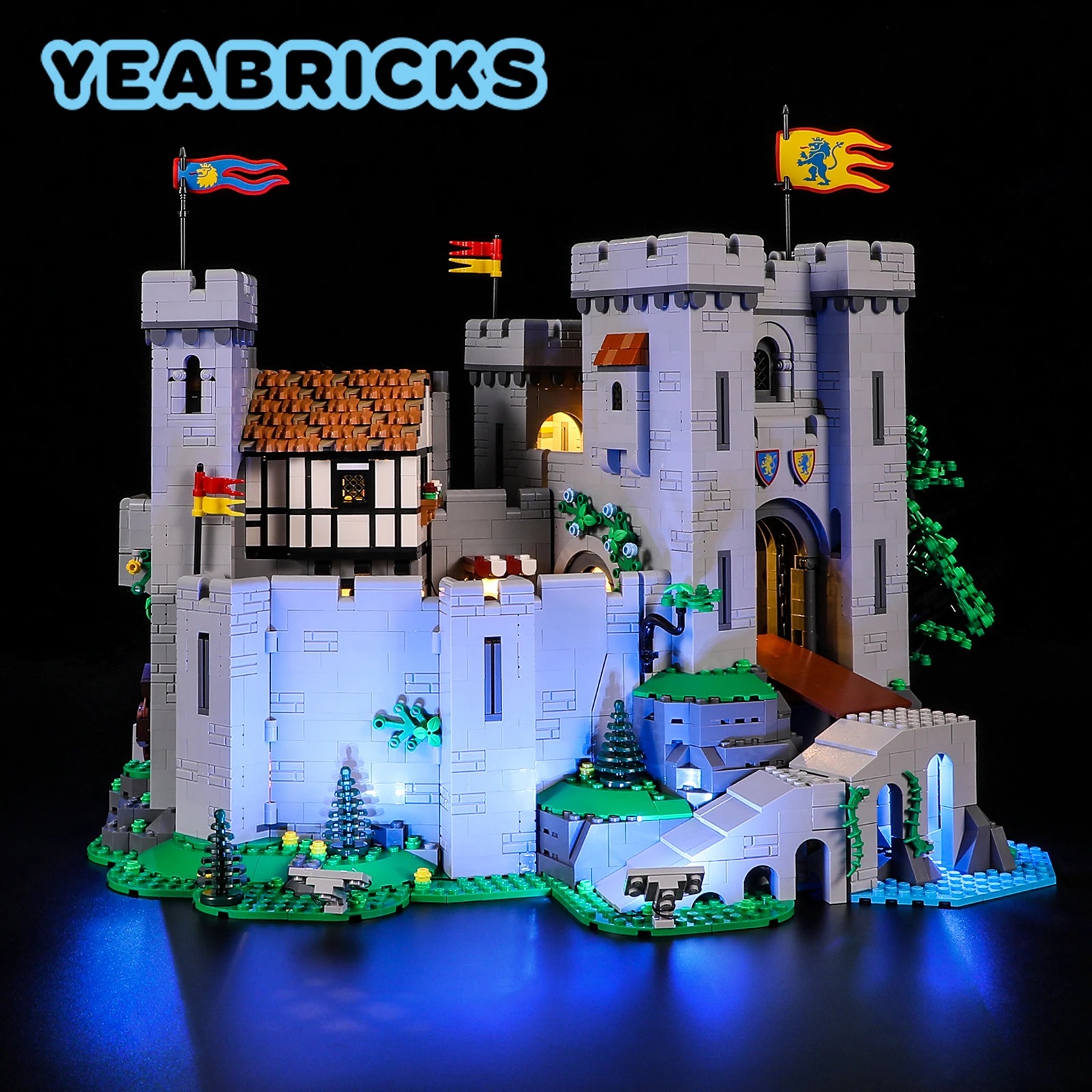 Yeabricks Led Light Kit Per 10305 Lion Knights' Castle Building Blocks Set (Non Includere Il Modello) Mattoni Giocattoli Per Bambini
