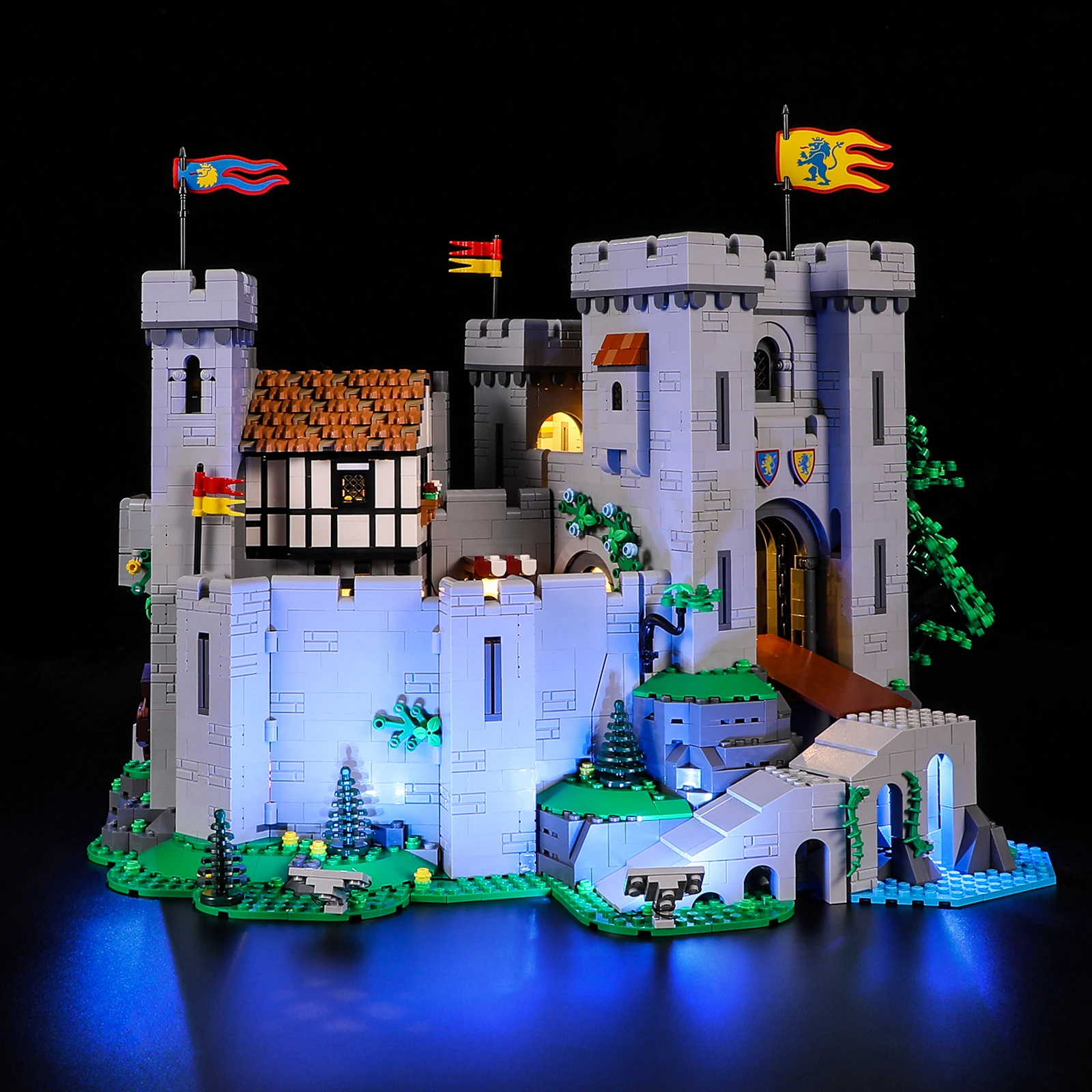 Lightaling Led Light Kit Per 10305 Lion Knights' Castle Building Blocks Set (Non Includere Il Modello) Mattoni Giocattoli Per Bambini