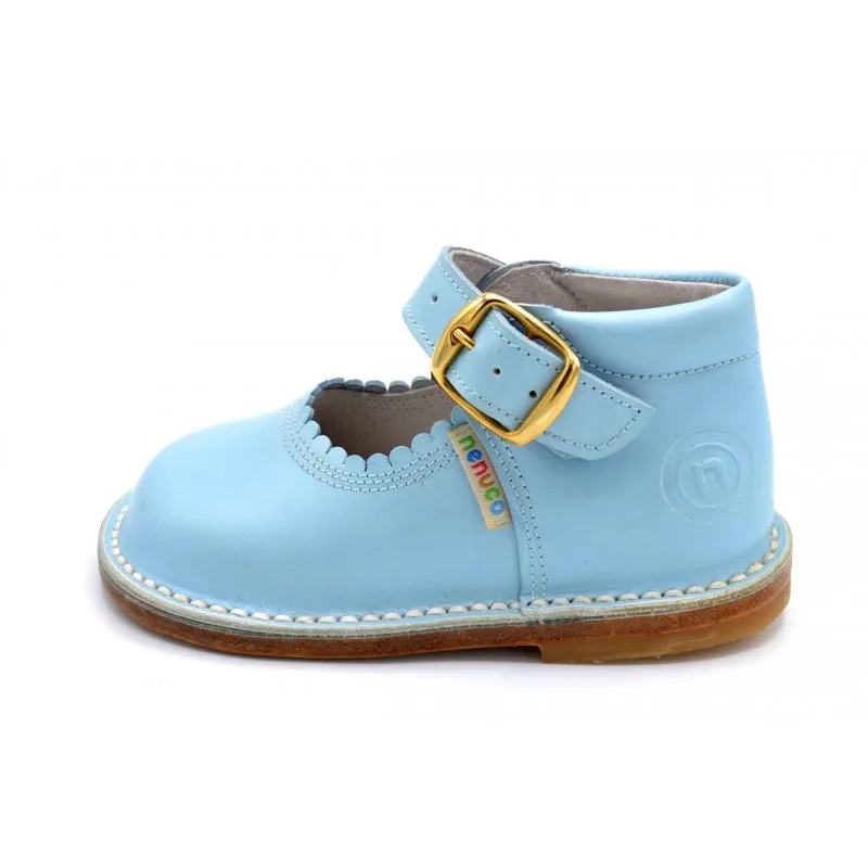 Blu 4099 Nenuco | Scarpa In Pelle Della Ragazza