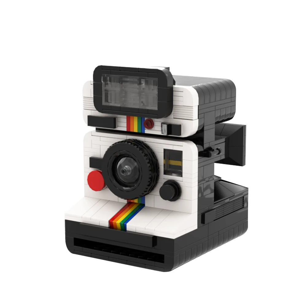 Gobricks Moc Creativity Polaroid Land Camera 1000 Building Block Set Nikoned F3 35Mm Slr Education Brick Toys For Childrengift
