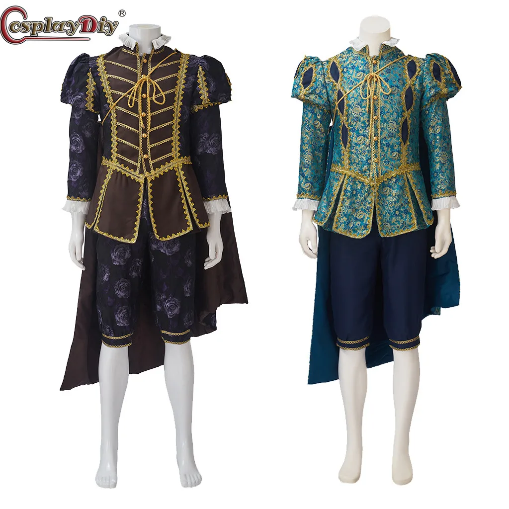 Cosplaydiy Queen Elizabeth Tudor Periodo Uomini Costume Medievale Tudor Costume Rinascimentale Royal Prince Cosplay Henry Viii Costume