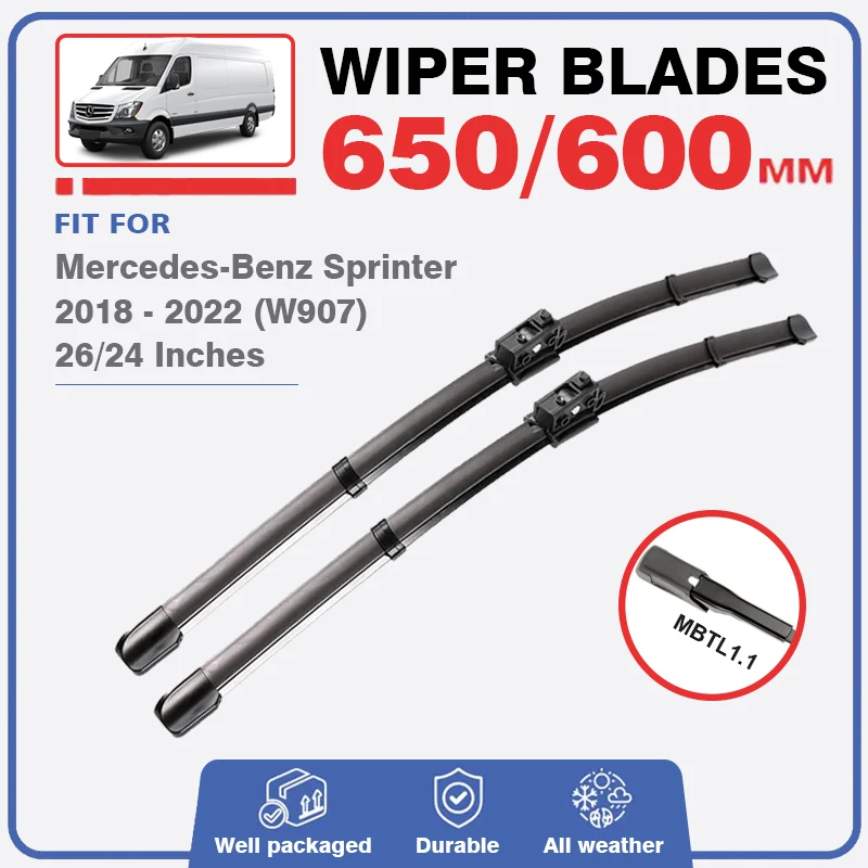 Spazzole Tergicristallo Anteriori Per Mercedes Benz Sprinter W907 907 910 2019 2020 2021 2022 2023 Spazzole Parabrezza Accessori