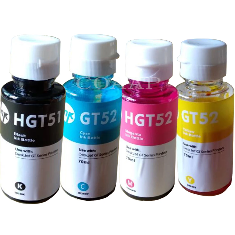 Gt51 Gt52 Inchiostri Per Hp61 Hp300 Hp301 Hp21 Hp22 Hp56 Hp57 Compatibile Hp60 Hp121 Hp123 Hp62 Hp63 Riempito Cartuccia Di Inchiostro