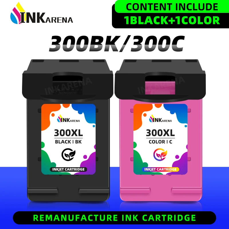 Sostituzione Cartucce D'Inchiostro Inkarena 300Xl Per Hp 300 Xl Per Hp300 Per Hp 300 Deskjet D1660 D2560 D2660 D5560 F2420 F2480 F2492