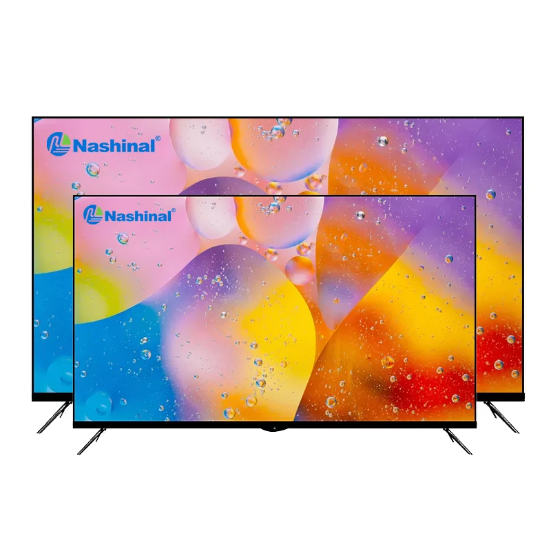 2023 Fornitore Della Cina 24 28 32 40 43 50 55 60 Pollici Cina Smart Android Lcd Led Pollici Tv 4K Smart Televisione Senza Bordi