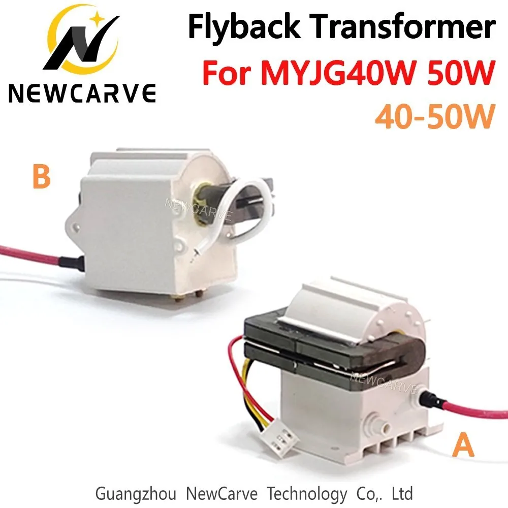 40W 50W Ad Alta Tensione Flyback Trasformatore Per 50W Co2 Potenza Del Laser Di Alimentazione Myjg40W 50W Newcarve