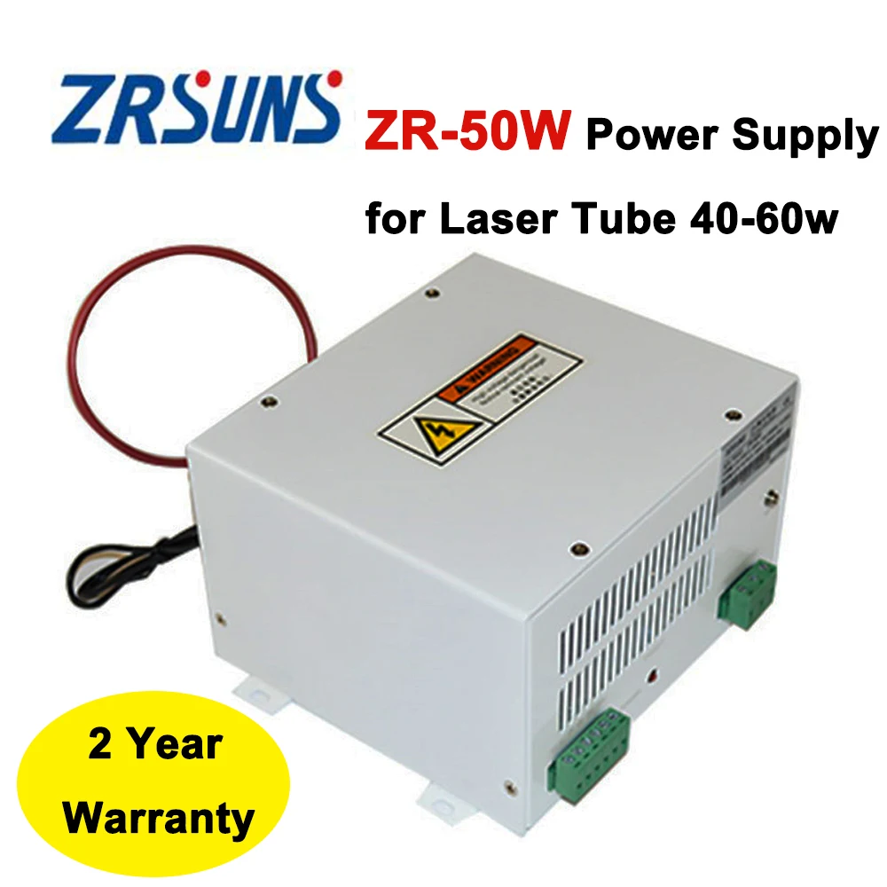 Qdlaser Alimentatore Laser 50W Zr-50W Per Tubo Laser In Vetro Co2 40W 50W 60W