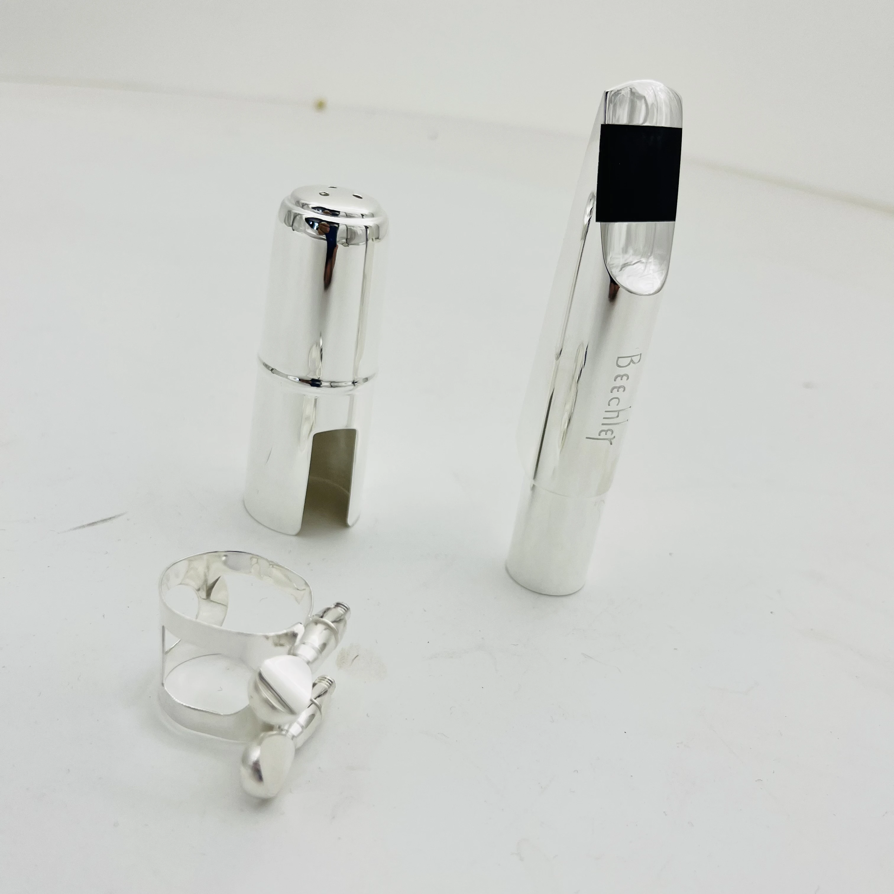 Nuovo Arrivo Beechler Sassofono Bocchino In Metallo Alto Soprano Tenore Dimensioni 5 6 7 8 9 Accessori Sax Placcati In Nastro