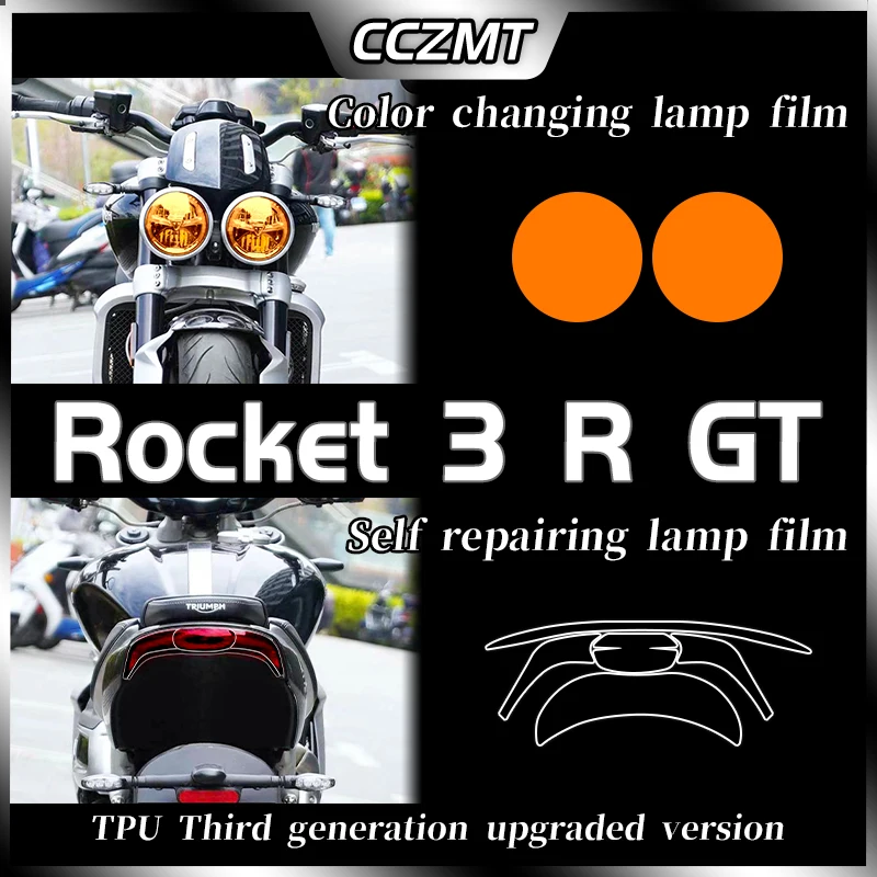 Per La Modifica Del Triumph Rocket 3 R Gt Fari Fanali Posteriori Pellicola Per Specchietto Retrovisore Pellicola Antipioggia