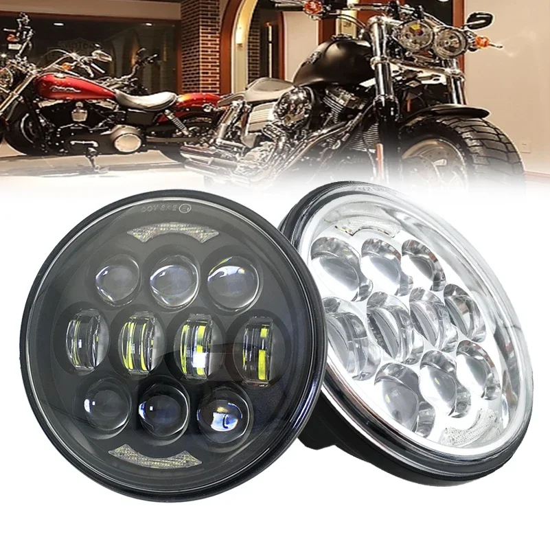 2 Pcs 5.75 Pollici Led Headlight 5 3/4 "Led Drl Per Triumph Speed/Street Triple, T509, 955, Rocket 3, Speed 4