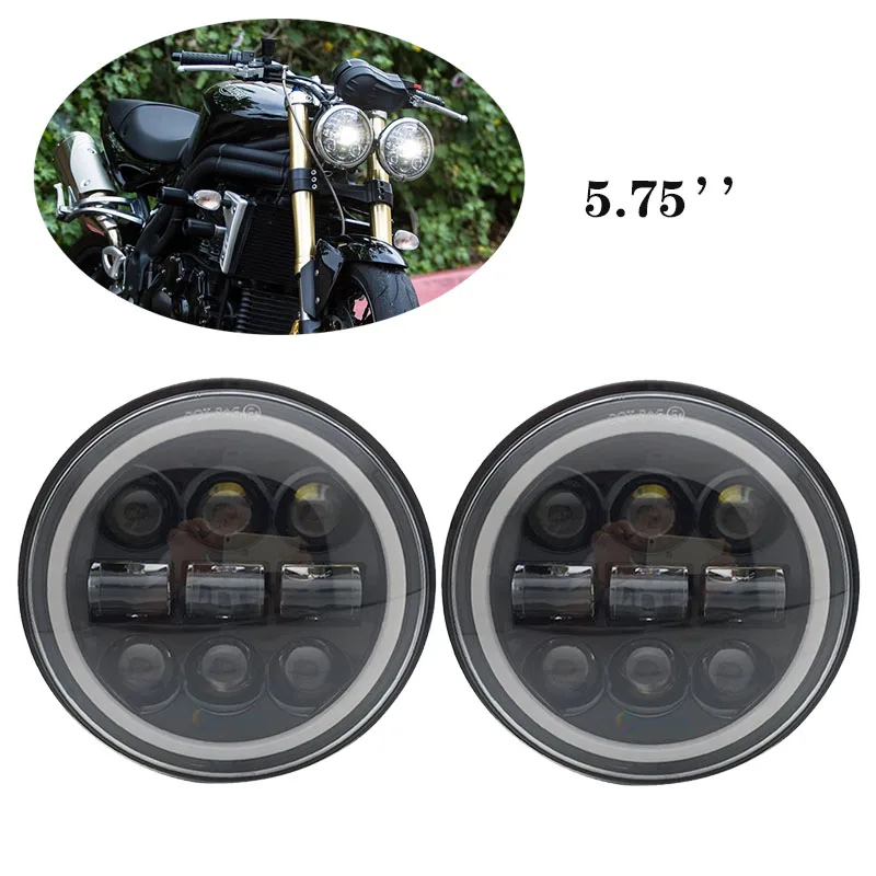 5.75 Pollici A Led Fari Per Triumph Rocket Iii 3 & Speed Triple & Street Triple 5 3/4 "Proiettore Per Sportster Dyna, Softail