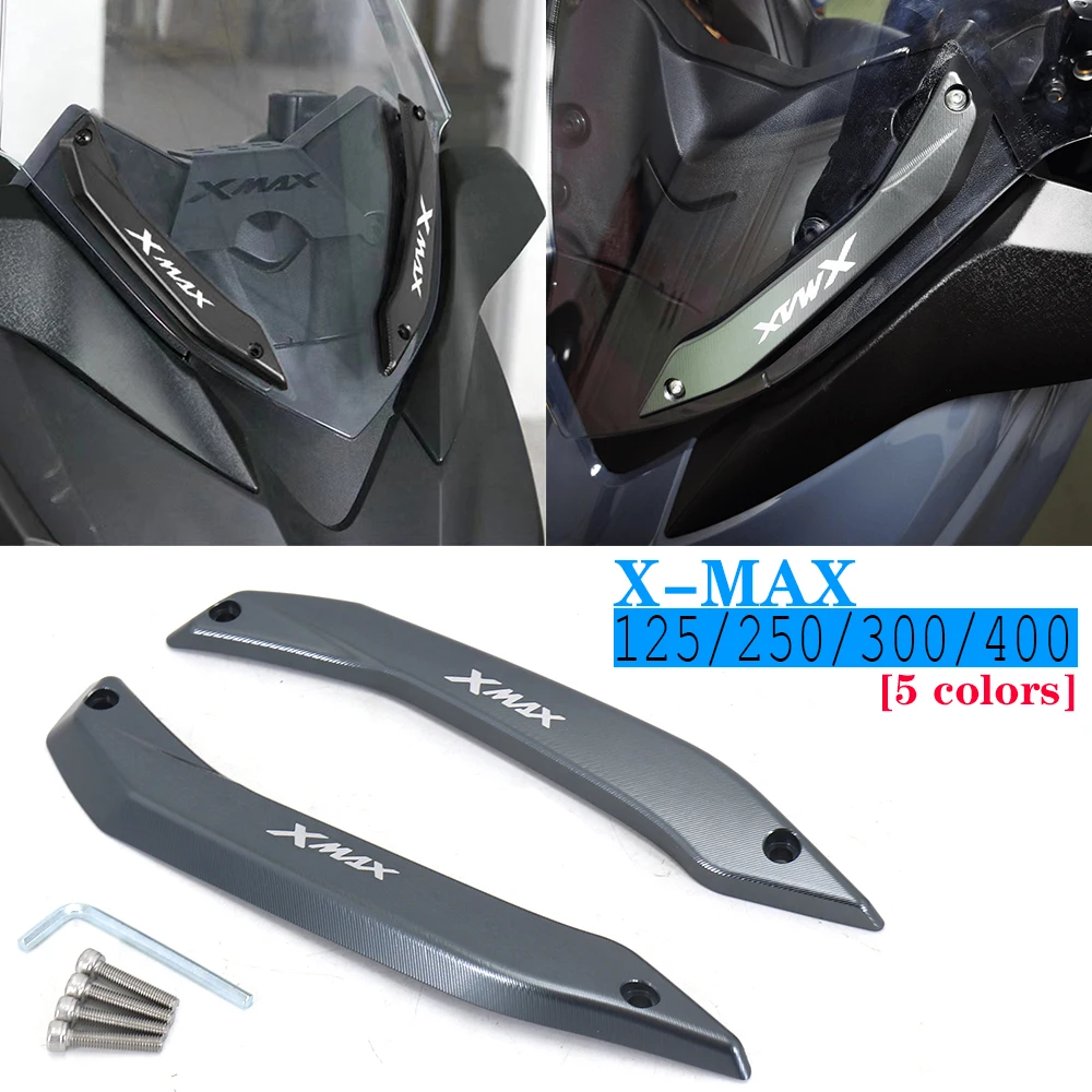 2017-2021 Per Yamaha Xmax 300 250 Parabrezza Moto Parabrezza Staffe Barre Stent Adapt X-Max 125 Xmax 400 2018 2019 2020