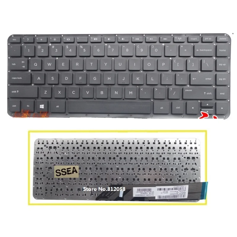 New Us English Keyboard For Hp Split 13-M000 X2 13-M100 X2 Laptop Keyboard Without Frame