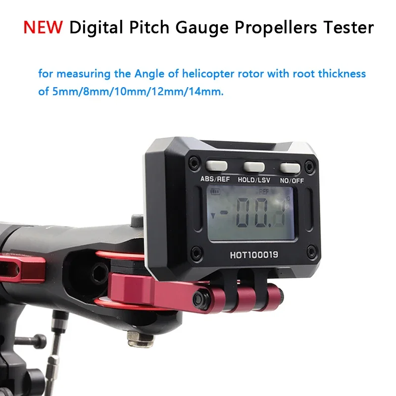 Nuovo Rc Logger Digital Pitch Gauge Eliche Tester Con Display Lcd Per Lama Principale Allineare Trex 450 500 550 600 700 Elicottero Rc