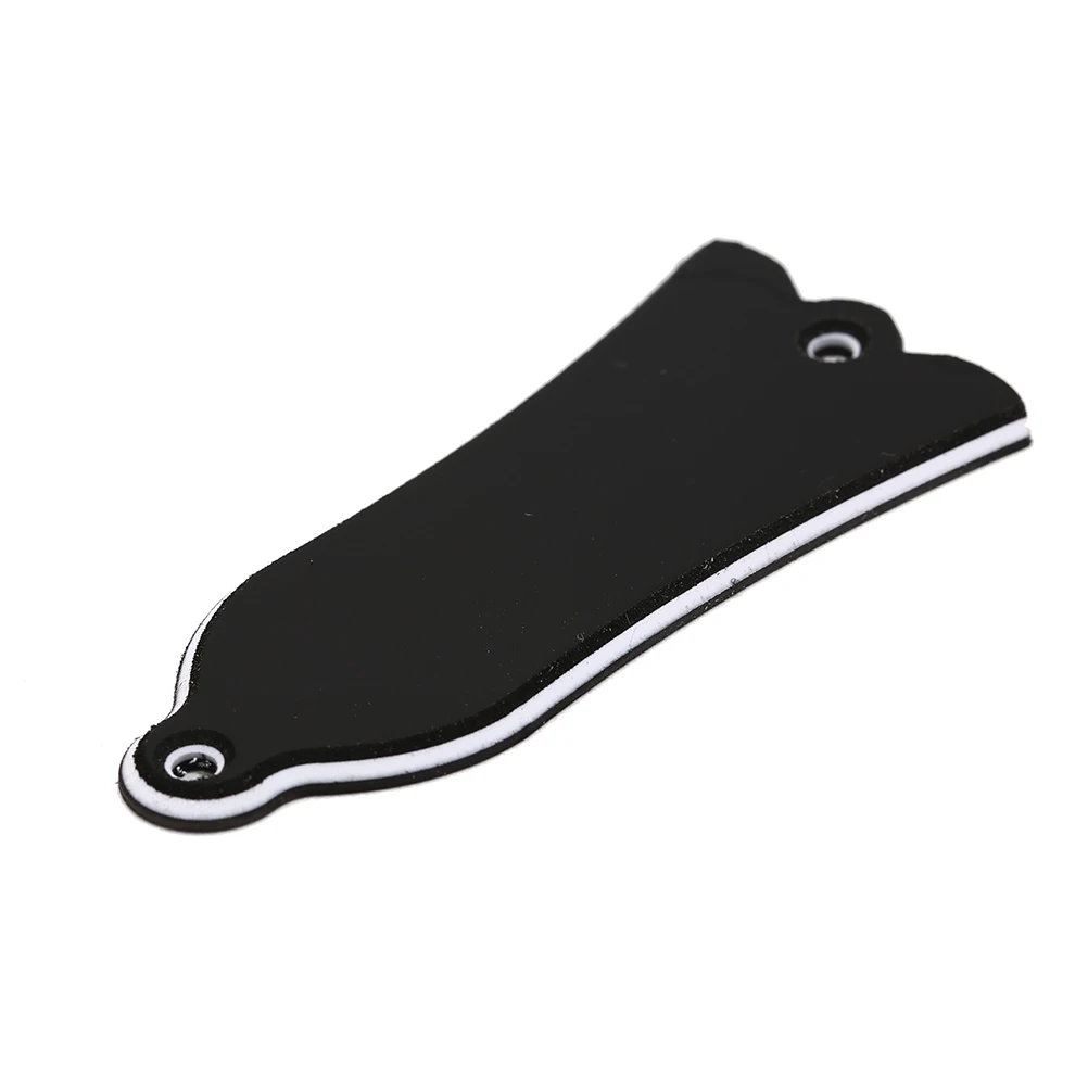 Chitarra A Forma Di Campana Nera 2 Fori Piastra Di Copertura Per Truss Rod In Pvc Piastra Di Scorrimento Gibson Lp Sg Flying V Es