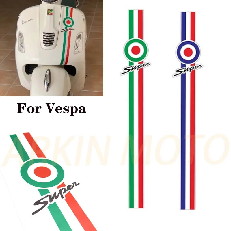 Decalcomania Riflettente Telaio Anteriore Moto Per Piaggio Vespa Gts 150 250 300 Super Lxv Lx Gtv Px Protezione Decorazione Adesivi
