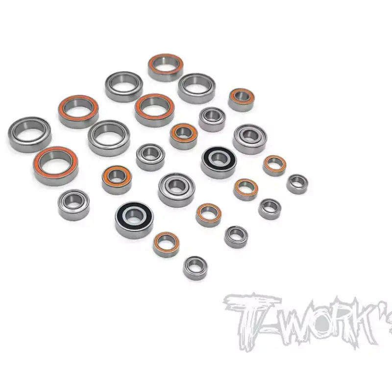 Originale T Works Bbs-B74.1 Set Di Cuscinetti A Sfera Di Precisione (Per Rc10 B74.1 )26 Pezzi. Professionale Rc Parte