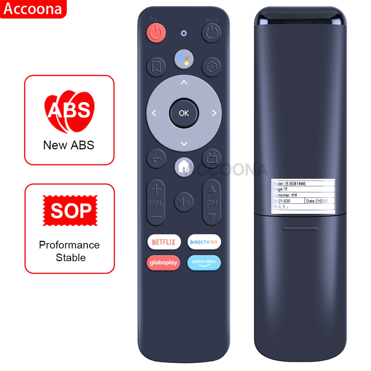 Telecomando Per Elsys Etri01 Internet Full Hd Smart Tv Stick Tv Box