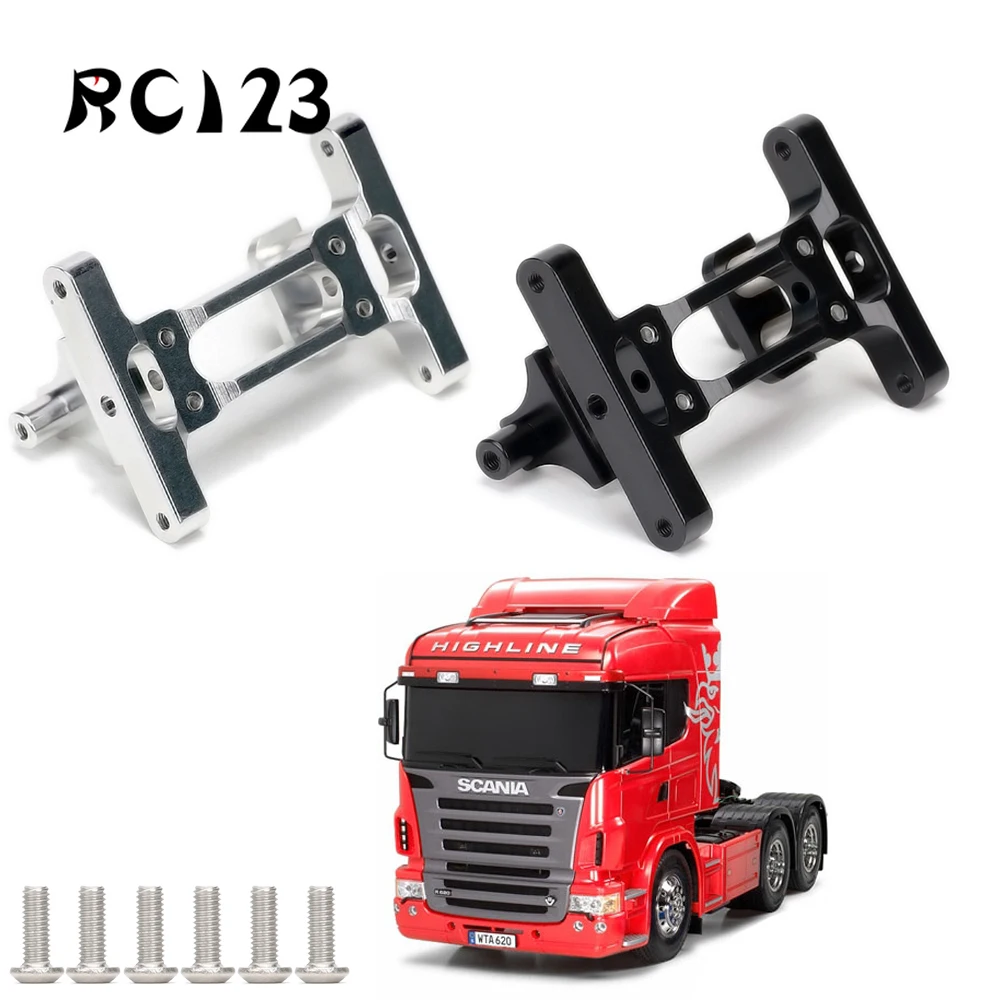 1:14 Telaio Posteriore In Alluminio Per Rc Car Tamiya Tractor Truck 56301 56304 56309 56314 King Knight Hauler R620 Man