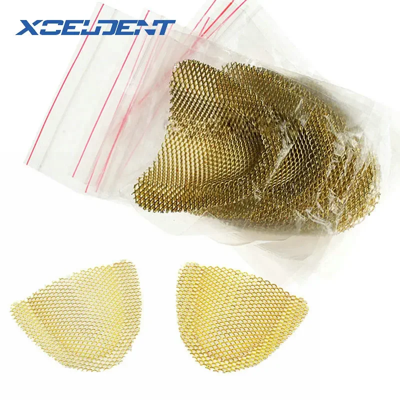 Maglia Di Rinforzo Palatale Del Metallo Dorato Dei Materiali Della Protesi Dentaria Del Laboratorio Dentale Inferiore Superiore 20 Pz/Pacco Per La Pro