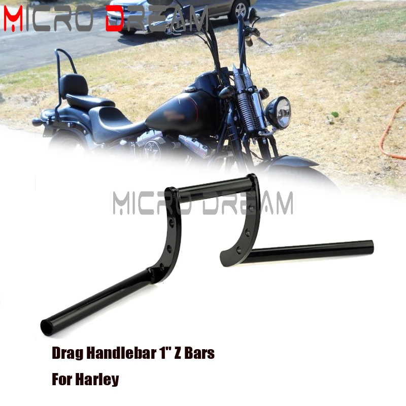 Cafe Racer Moto 1 "Drag Z Bar 25Mm Pullback Manubrio Universale Per Harley Custom Chopper Bobber Cafe Racer Scrambler