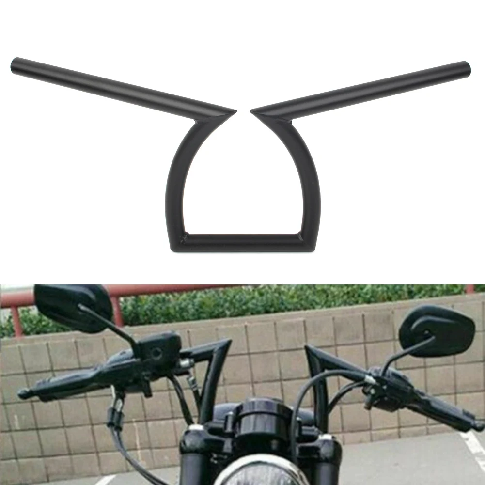 7/8 "Manubrio Moto In Alluminio Nero Z Bar Drag Bars Per Harley Honda Yamaha Suzuki Universal