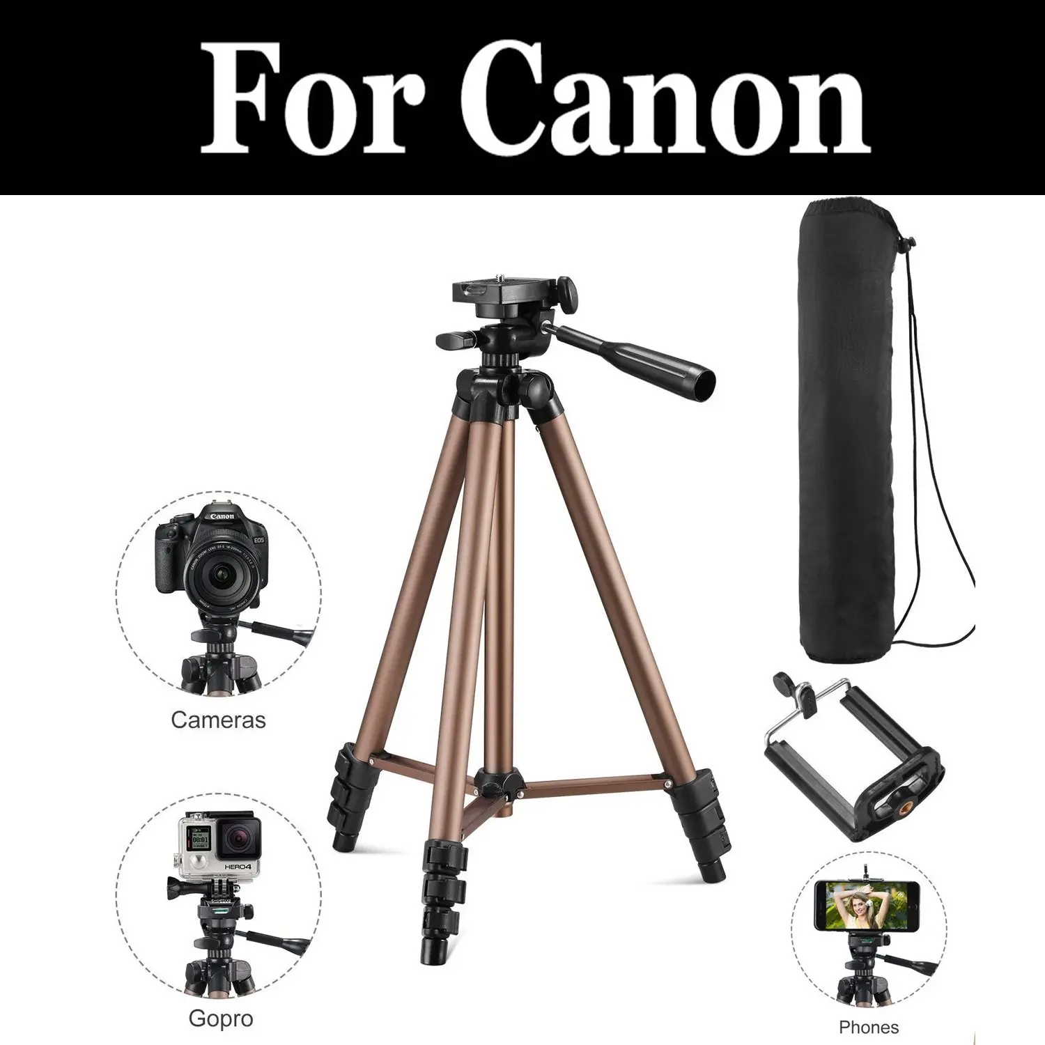 Fotocamera Digitale Portatile Treppiede Videocamera Video Mini Treppiede Per Canon Powershot Sx40 Sx50 Sx510 Sx520 Sx530 Sx540 Sx60 Hs