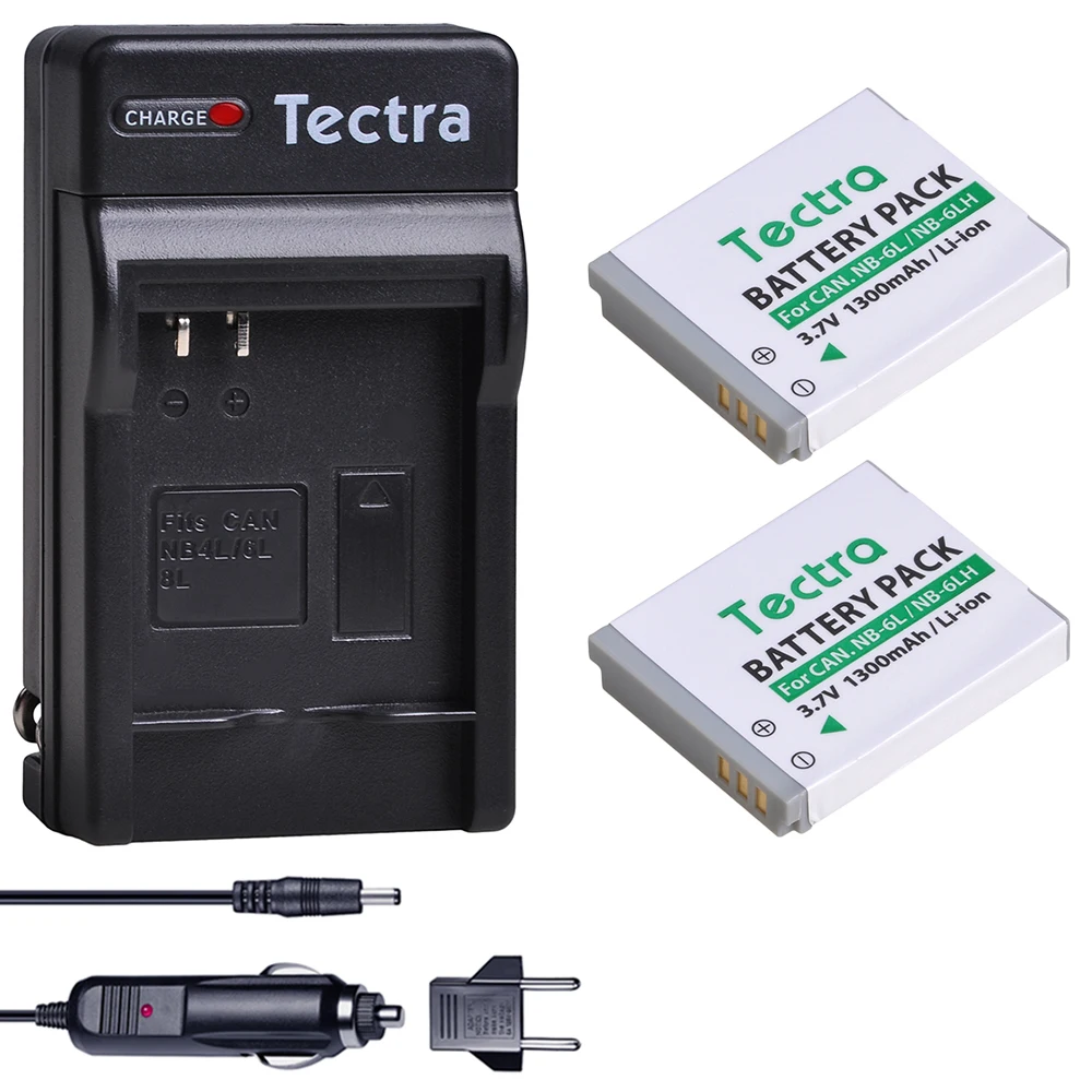 1300Mah Nb-6L Nb-6Lh Kit Batteria + Caricabatterie Per Canon Powershot Sx530 Sx710 Sx700 Hs Sx610 Hs Sx540 Hs Sx510 Hs