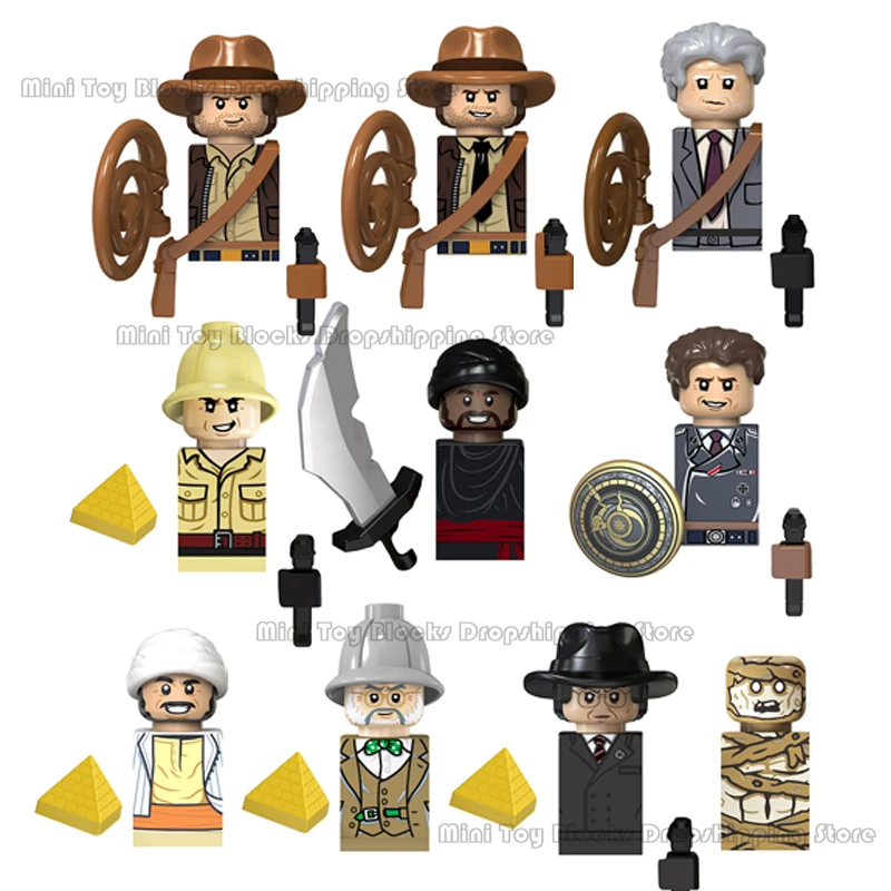 Blocchi Tv Tv6301 Indiana Jones Professor Henry Jones Mummie Film Anime Bricks Dolls Mini Action Toy Figures Building Blocks