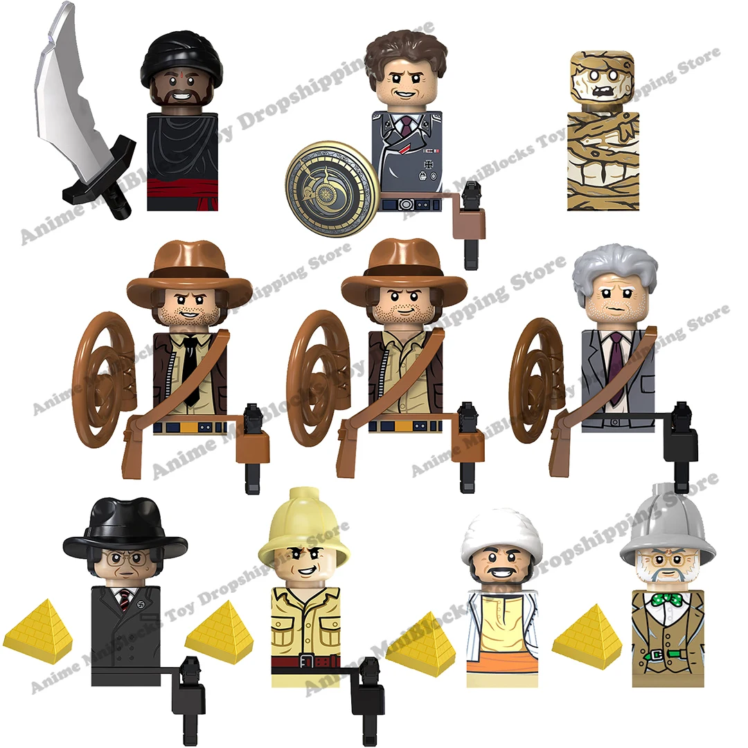 Wm Blocks Tv6301 Film Indiana Jones Professor Henry Jones Mummie Anime Bricks Dolls Mini Action Toy Figures Building Blocks
