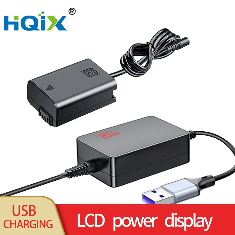 Hqix Per Sony A6400 Rx10 A7M Dsc-Rx10 Rx10 Ii Rx10 Forte Rx10 Milwaua7R Dell'Acqua A7R A7S Macchina Fotografica Ac-Pw20 Np-Fw50 Batteria Virtuale Adat