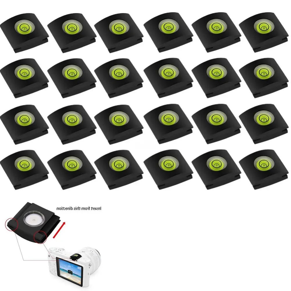 4/10/20/30Pc Flash Hot Shoe Cover Cap Per Canon/Nikon/Pentax/Fuji/Sony A7/Rx10 Camera Bubble Spirit Level Dr Telecamere Accessori
