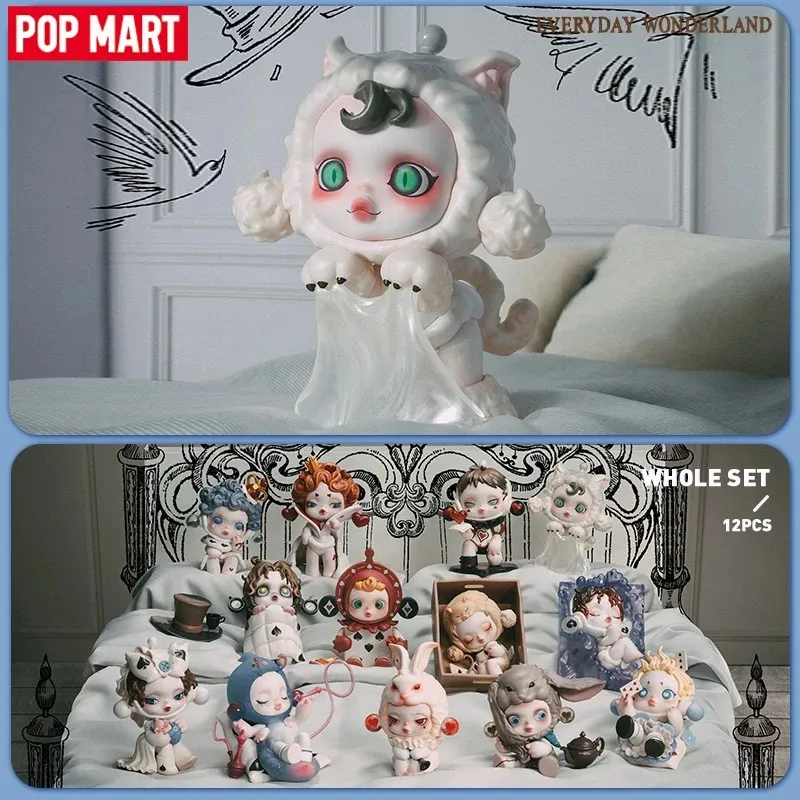 Pop Mart Skullpanda Everyday Wonderland Series Blind Box Toys Kawaii Anime Action Figure Sorpresa Mystery Box Dolls Girls Gift