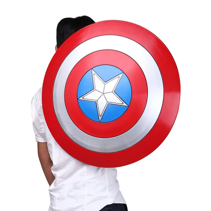 Supereroe 57Cm Scala 1:1 Captain America Shield Model Abs Shield Movie Cosplay Costume Party Anime Stage Show Regalo Di Halloween