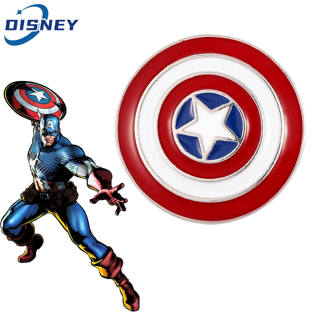Marvel Captain America Pin Avengers Superhero Captain America Shield Spilla Distintivo Spilla Per Donna Uomo Giacca Accessori