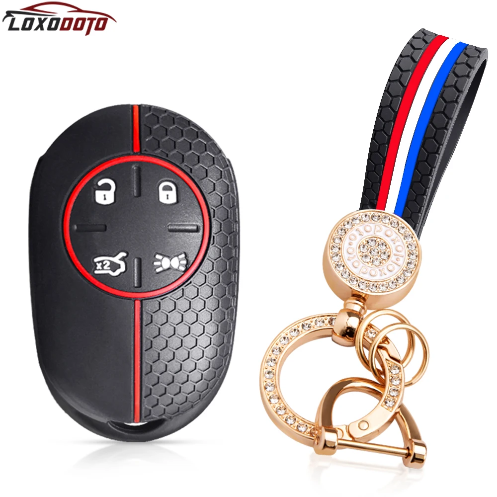Portachiavi In Silicone Per Auto Portachiavi A Distanza Portachiavi Per Fiat 500 Ev 500E Topolino Accessori Auto Guscio Chiave