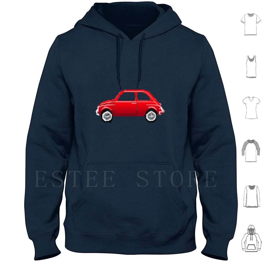 Pixelart Fiat 500 Old Timer Felpe Con Cappuccio Pixel Pixelart Fiat 500 Auto Auto Auto Timer Old Abarth Topolino Five Secolo
