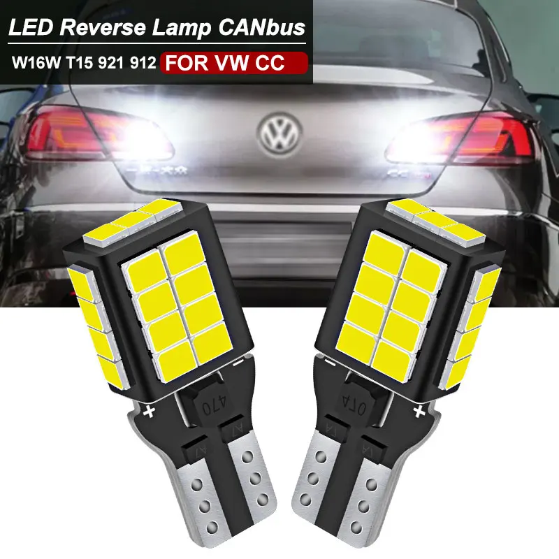 2 Pz Led Luce Di Retromarcia Canbus Nessun Errore Per Vw Volkswagen Cc 2013 2014 2015 2016 2017 2018 T15 W16W Lampada Di Backup